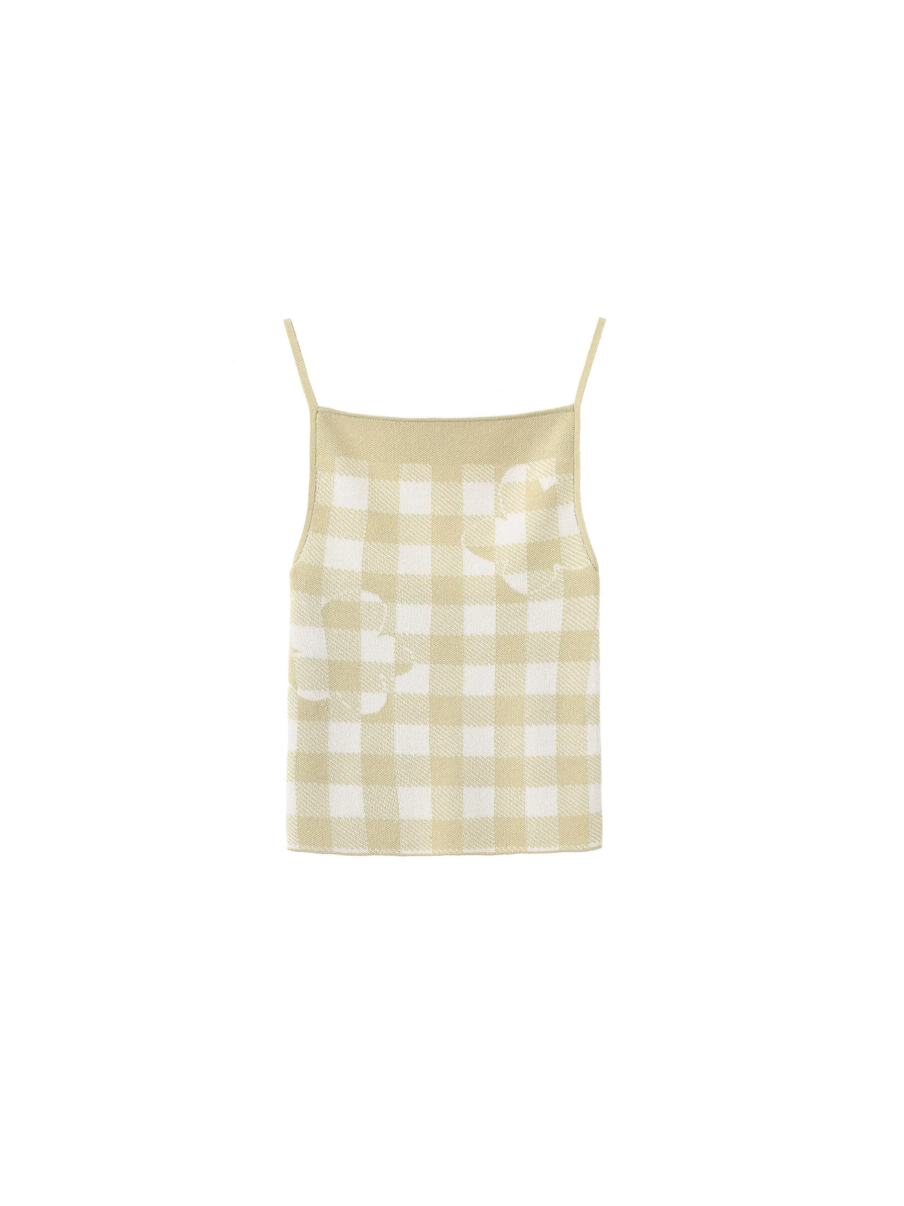 Checkered Knit Camisole top