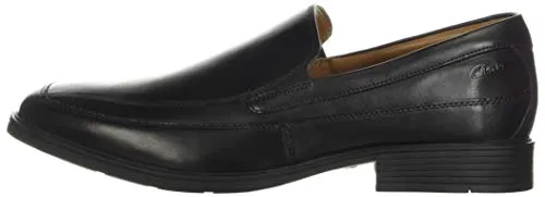 Clarks Men's Tilden Free Loafer, Black Leather, 8