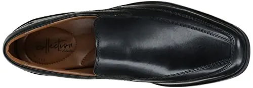 Clarks Men's Tilden Free Loafer, Black Leather, 8