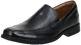 Clarks Men's Tilden Free Loafer, Black Leather, 8