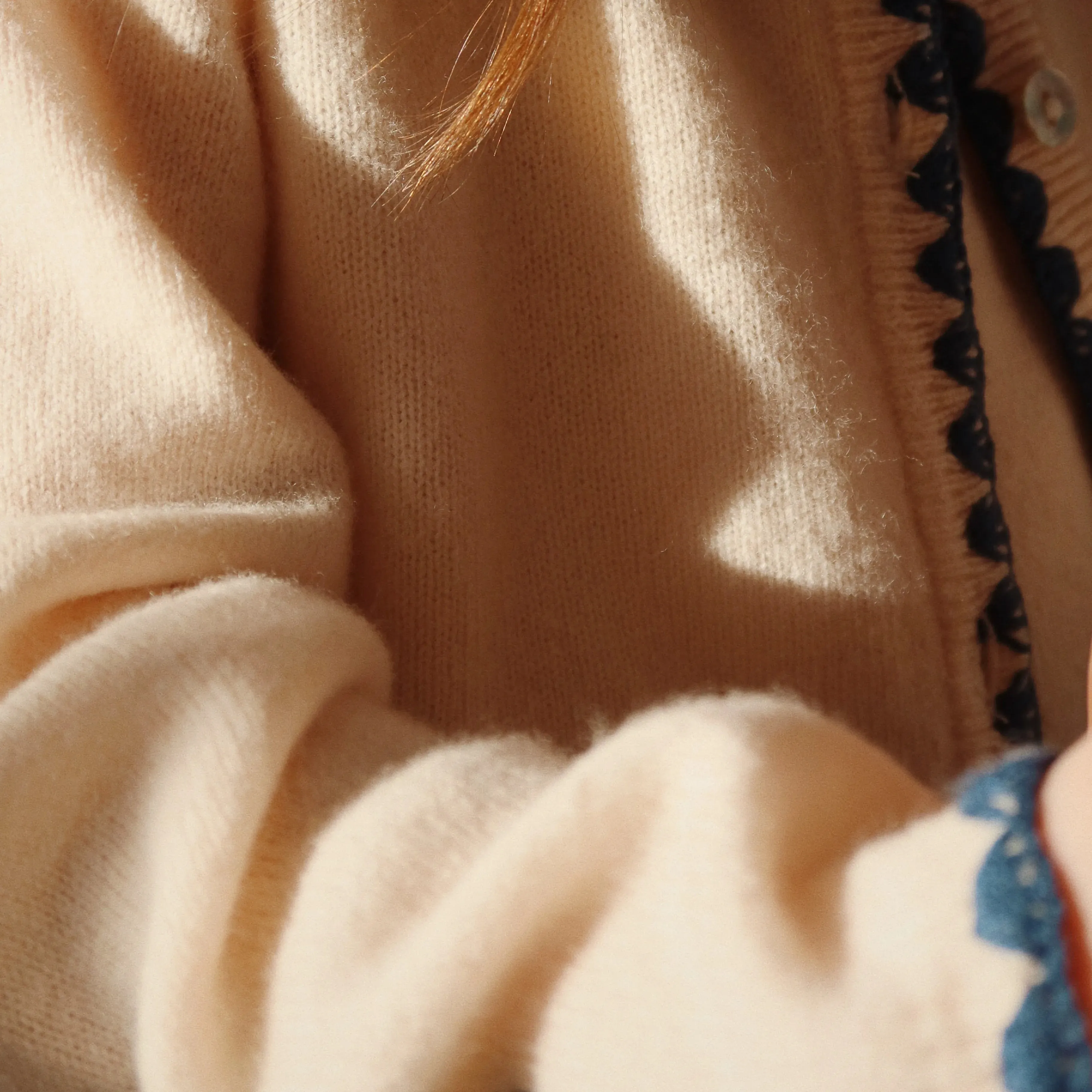 Collette Embroidered Bow Knit Cardigan