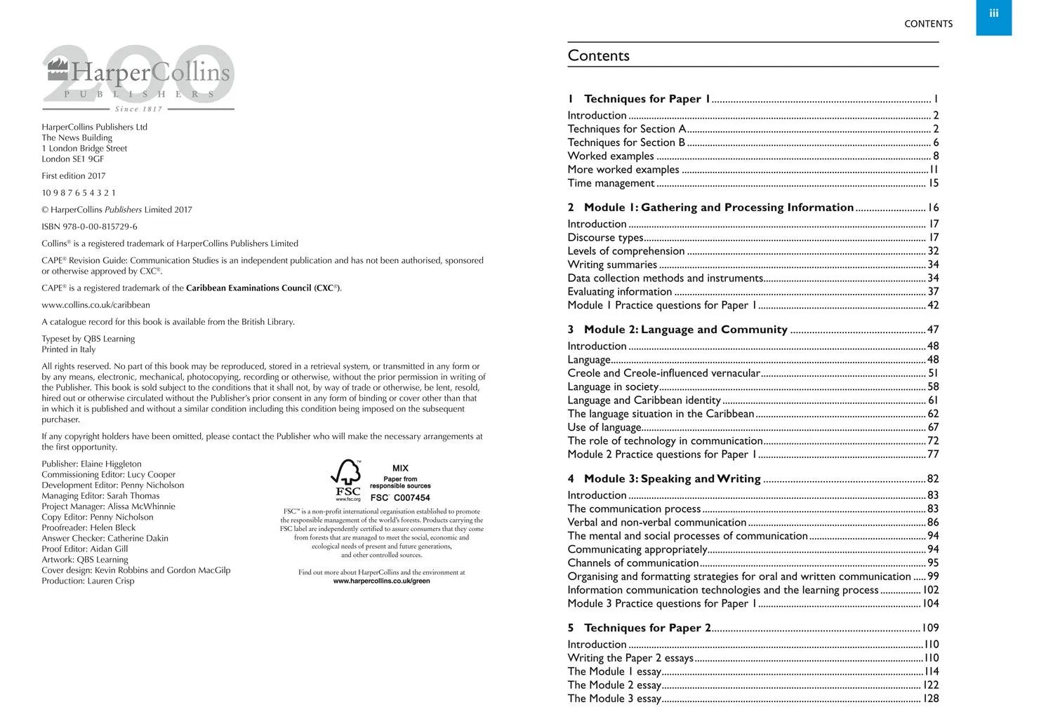 Collins CAPE Communication Studies - CAPE Communication Studies Revision Guide