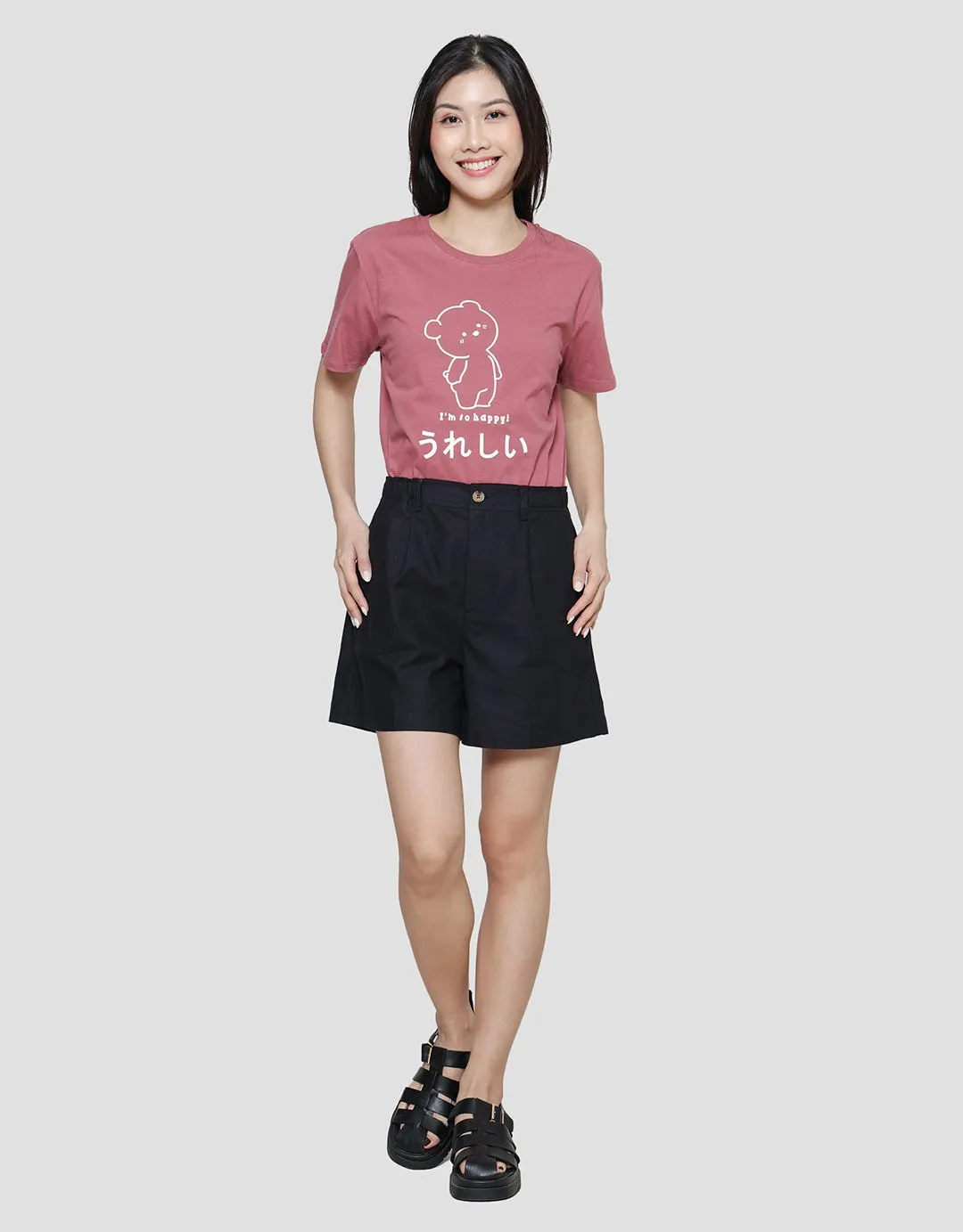 Connexion Line Plain Celana Pendek Wanita