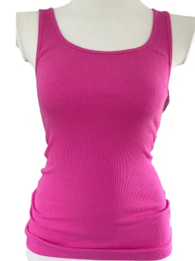 Cool Winter Pink Ribbed Tank