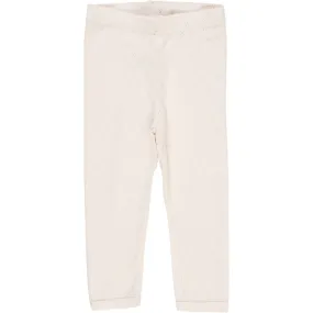 COPENHAGEN COLORS Cream Pointelle Heart Leggings