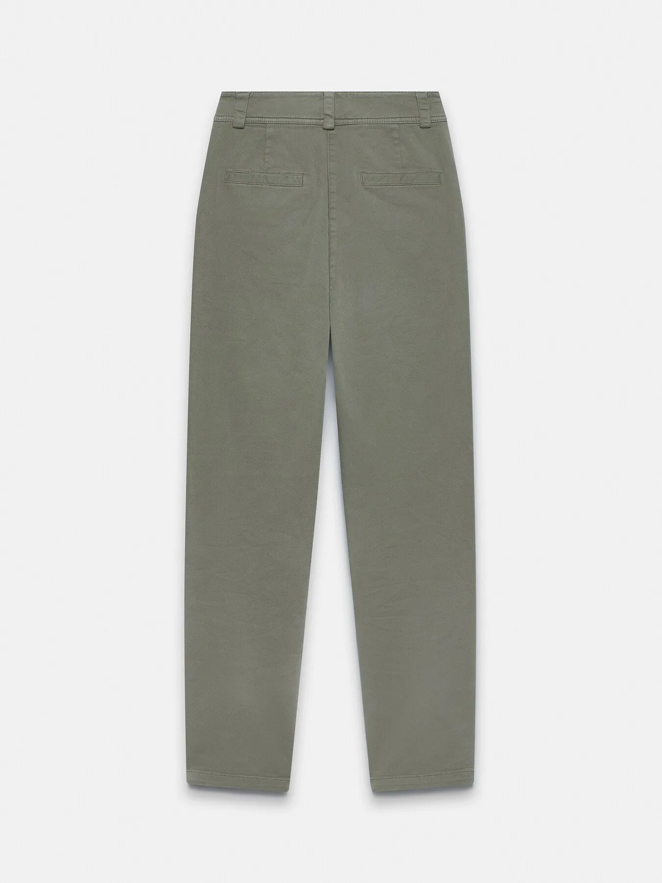 Cotton Blend Tapered Chinos