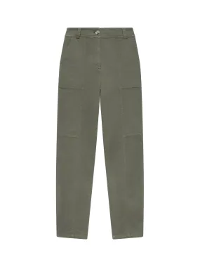 Cotton Blend Tapered Chinos