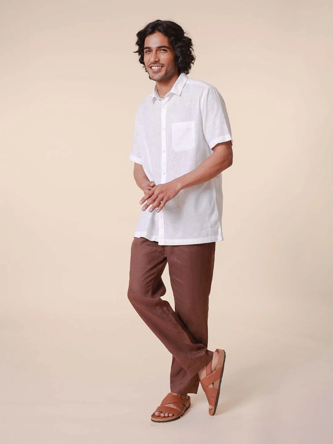 Cotton Half-sleeve Shirt - Nityam
