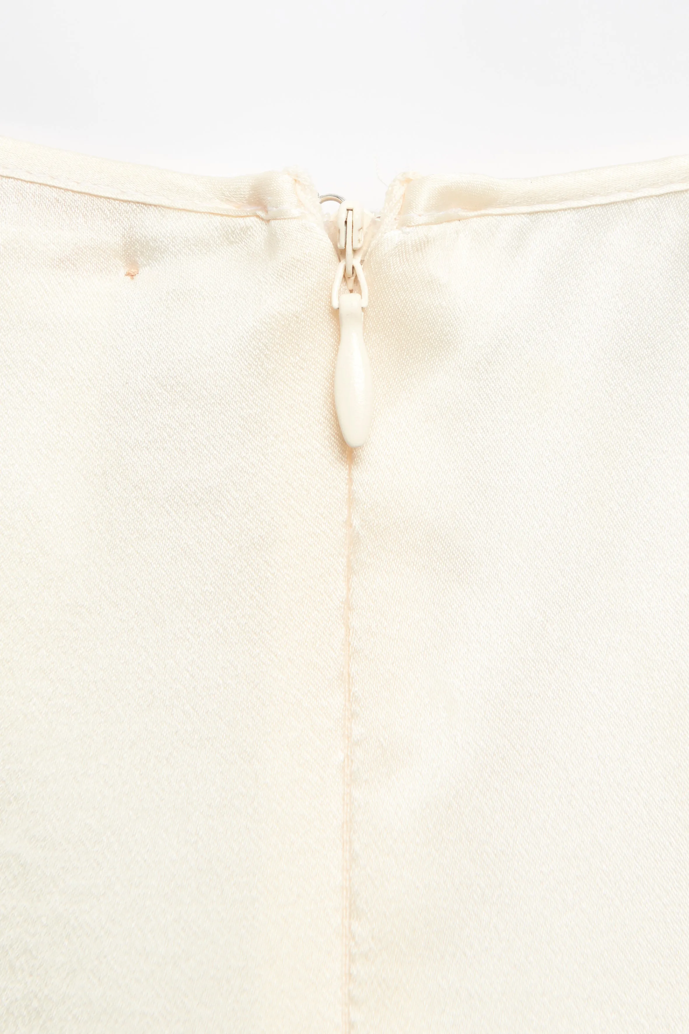 Cream Silk Preowned Cami Slip Dress