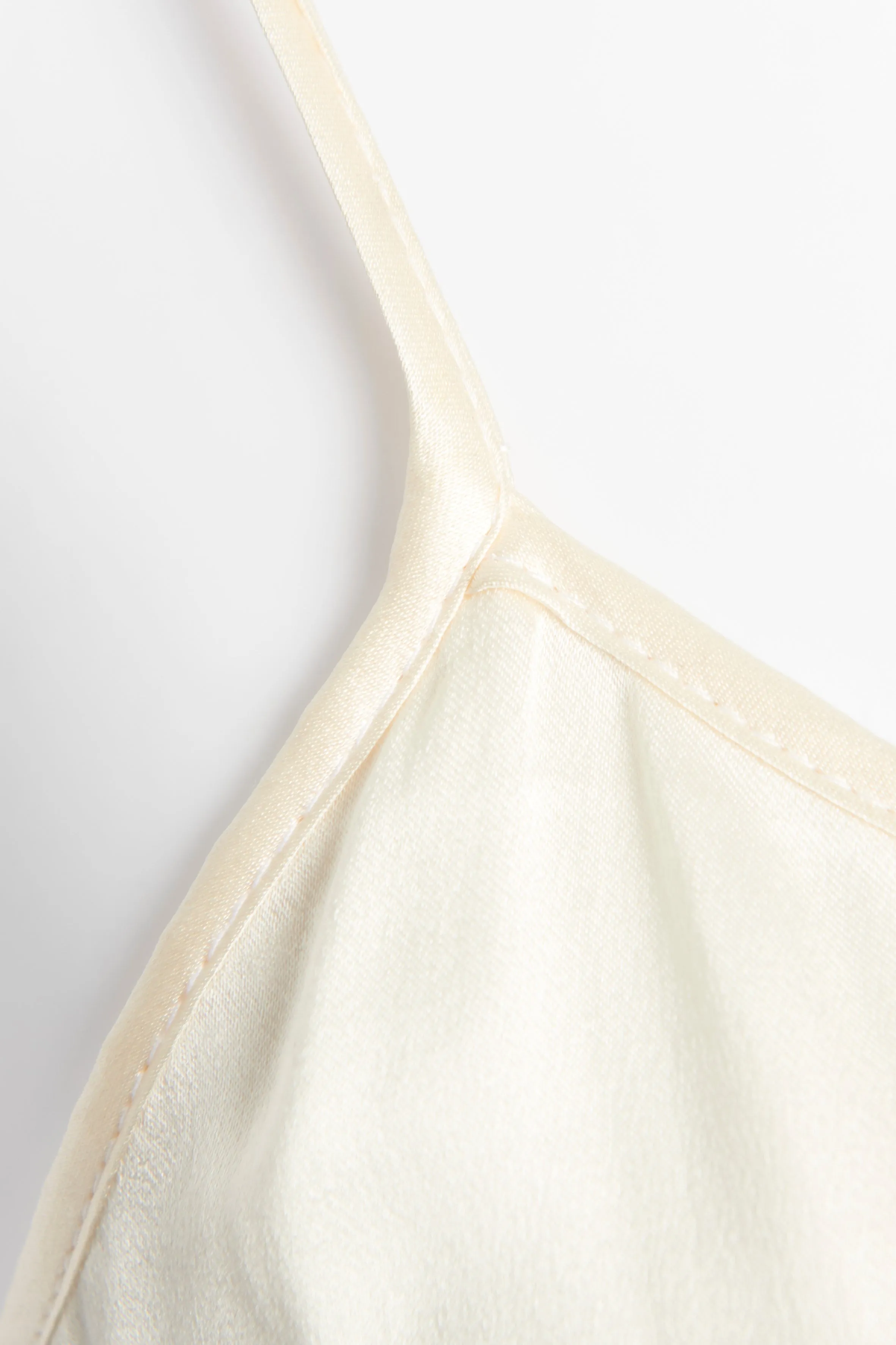 Cream Silk Preowned Cami Slip Dress
