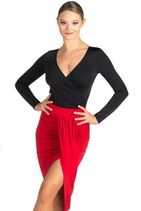 Dancebox Empire State Latin Skirt - Red