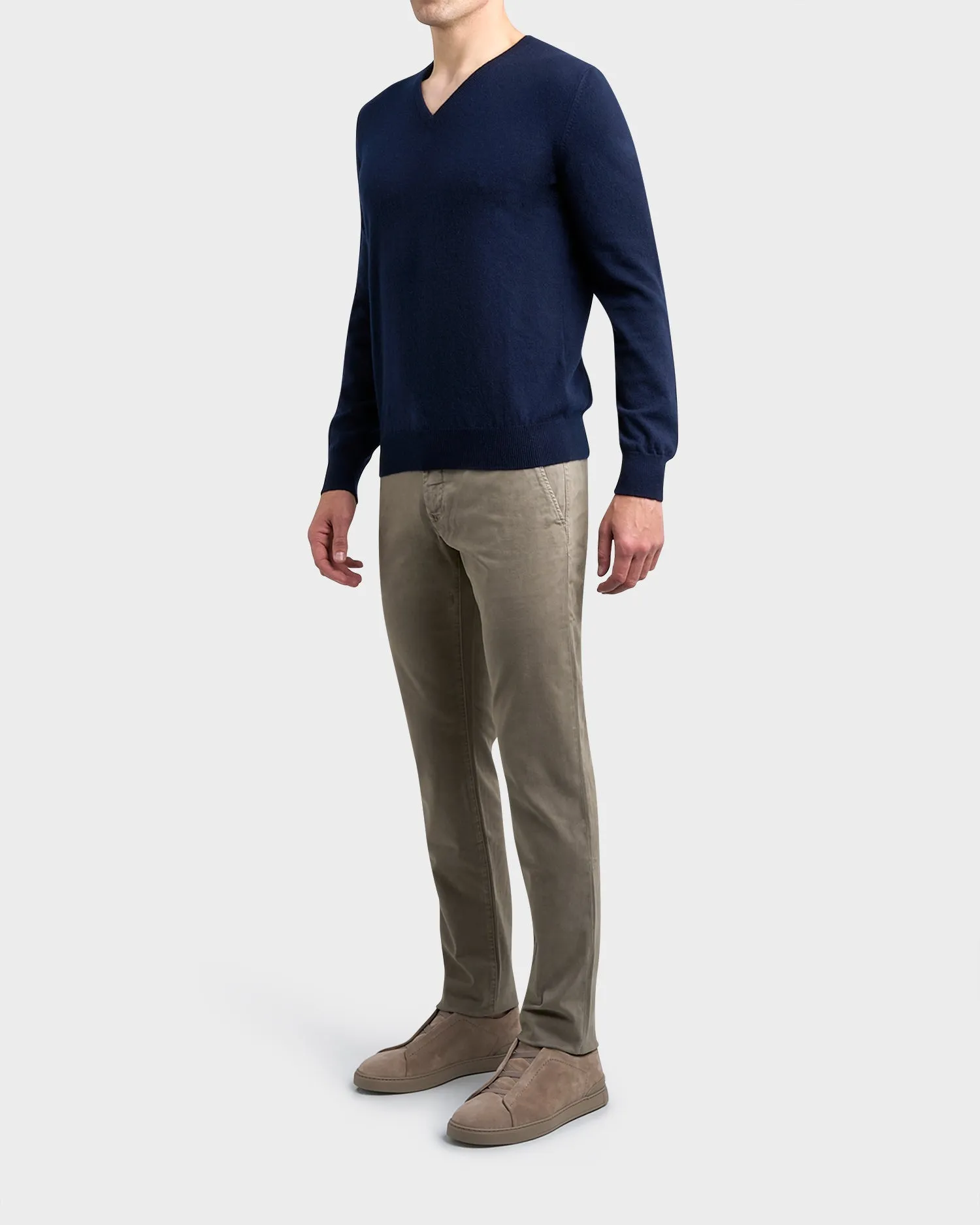 Dark Beige Bobby Cotton Lyocell Chinos