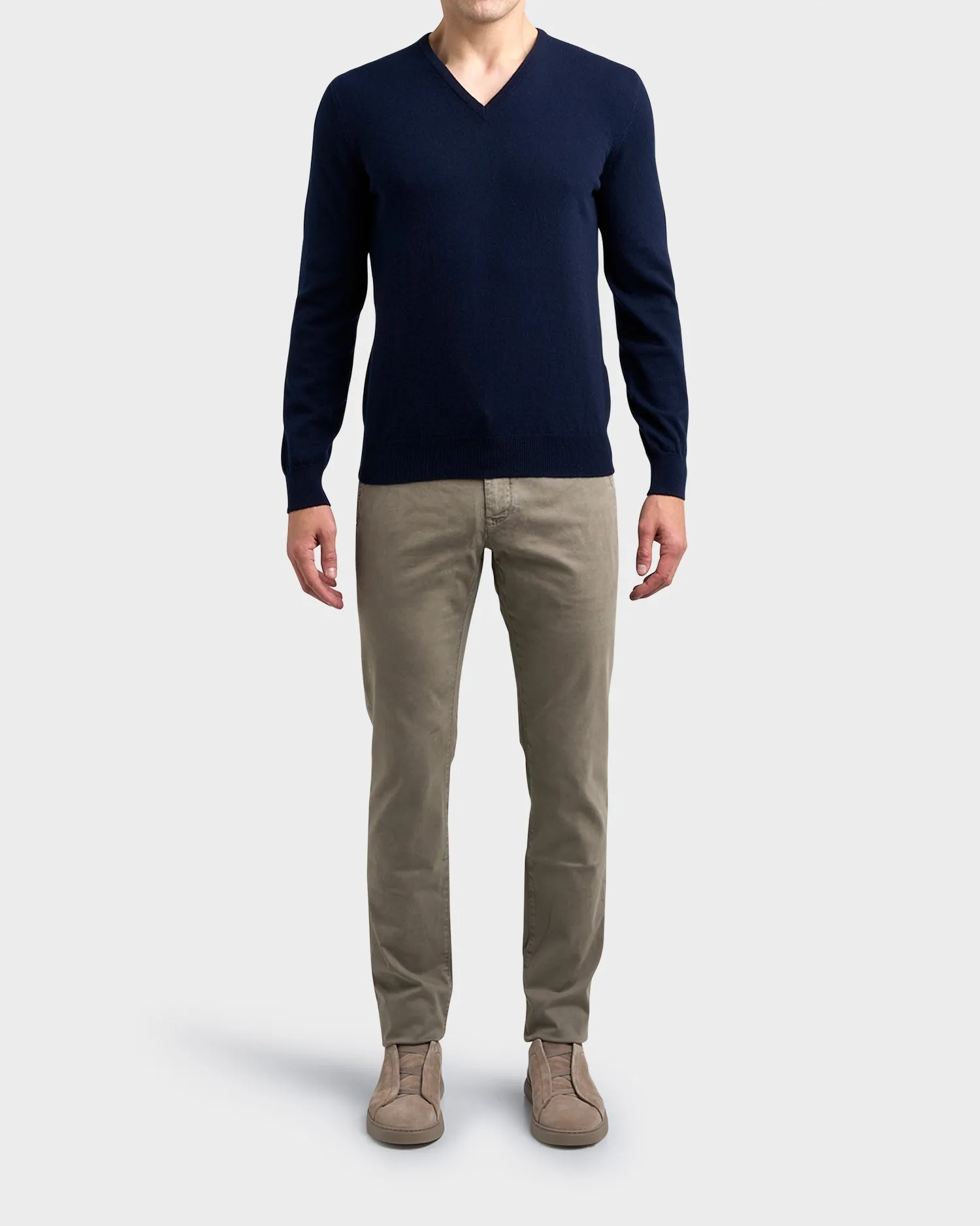 Dark Beige Bobby Cotton Lyocell Chinos