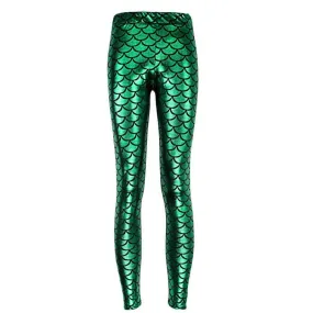 Deep Green Mermaid Women's Leggings