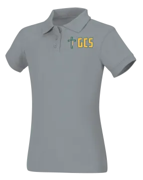 Discounted Girls Short Sleeve Fitted Interlock Polo