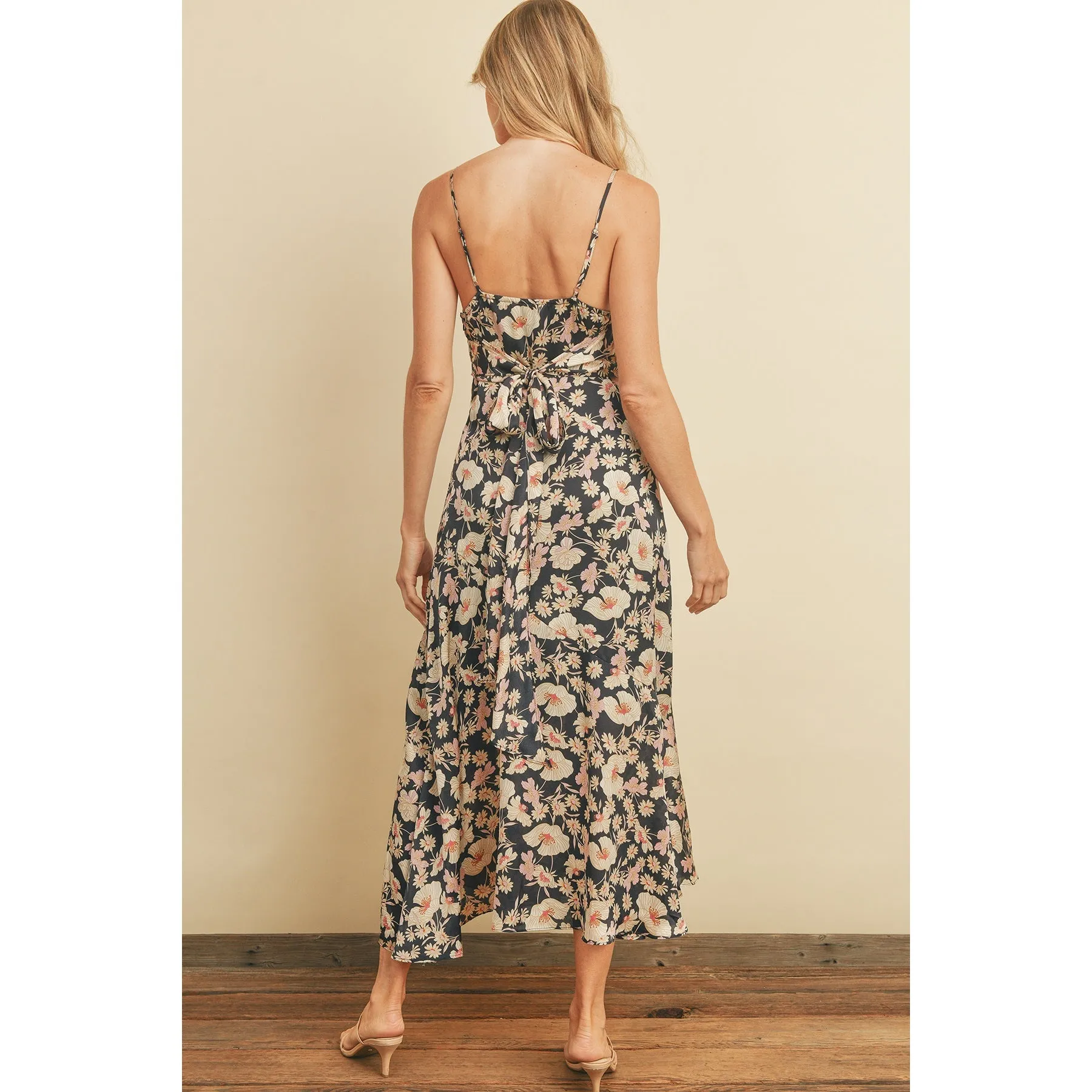 Dress Forum Indigo Mood Tie Back Slit Midi Dress - Final Sale