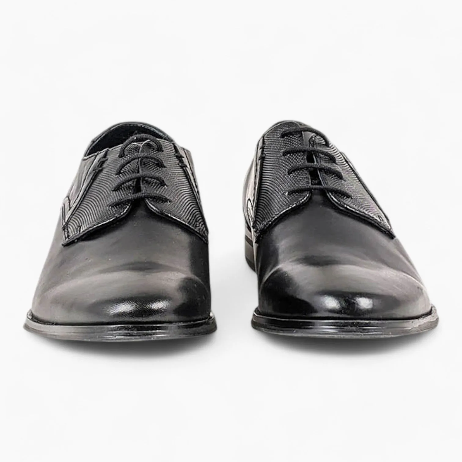 Dubarry Drago Black Derby Shoes – Wide Fit Leather Lace-Up