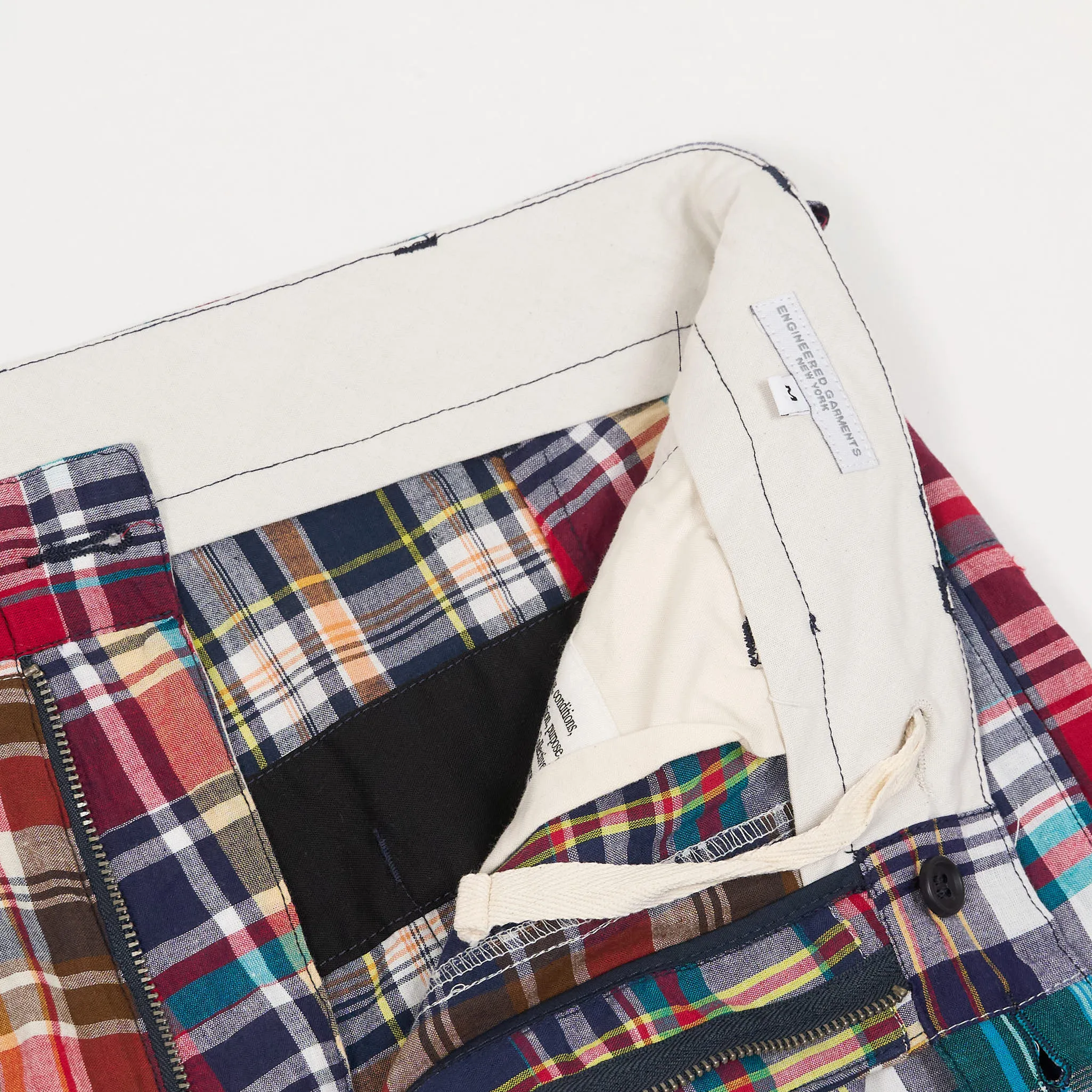 Engineered Garments Square Madras Patchwork Chino Pants