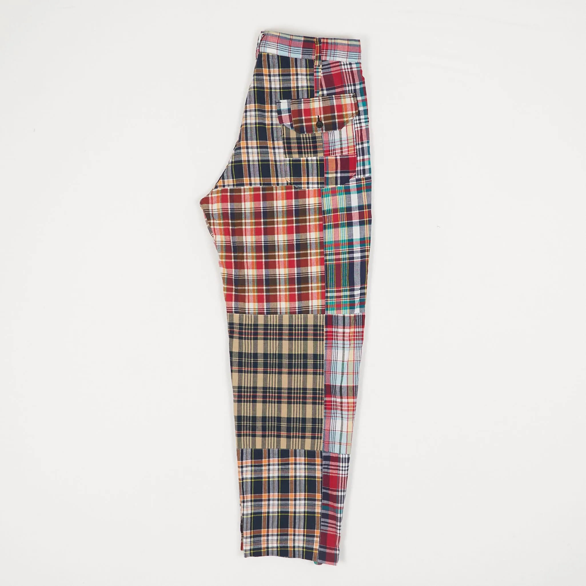 Engineered Garments Square Madras Patchwork Chino Pants