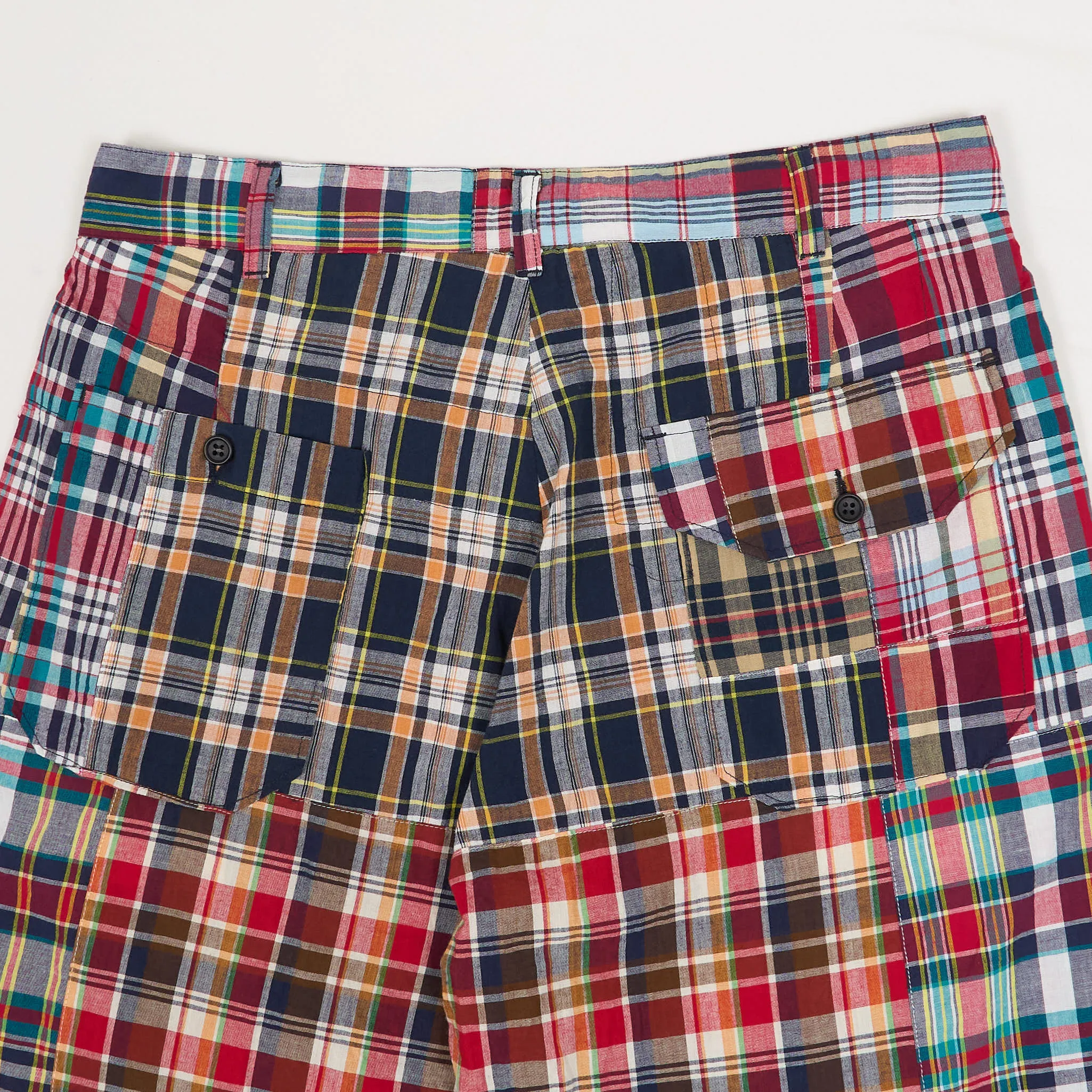Engineered Garments Square Madras Patchwork Chino Pants