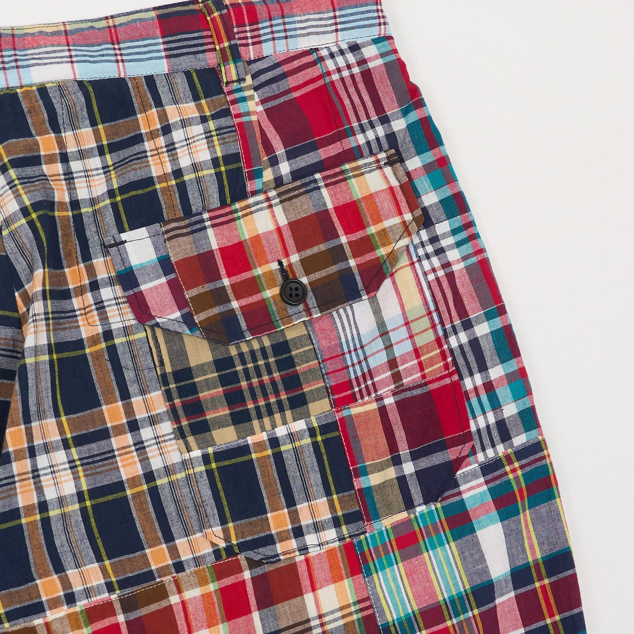Engineered Garments Square Madras Patchwork Chino Pants