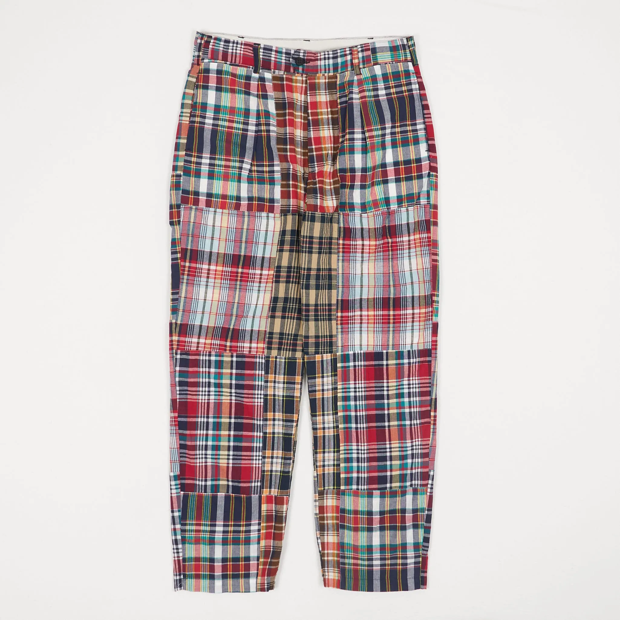 Engineered Garments Square Madras Patchwork Chino Pants