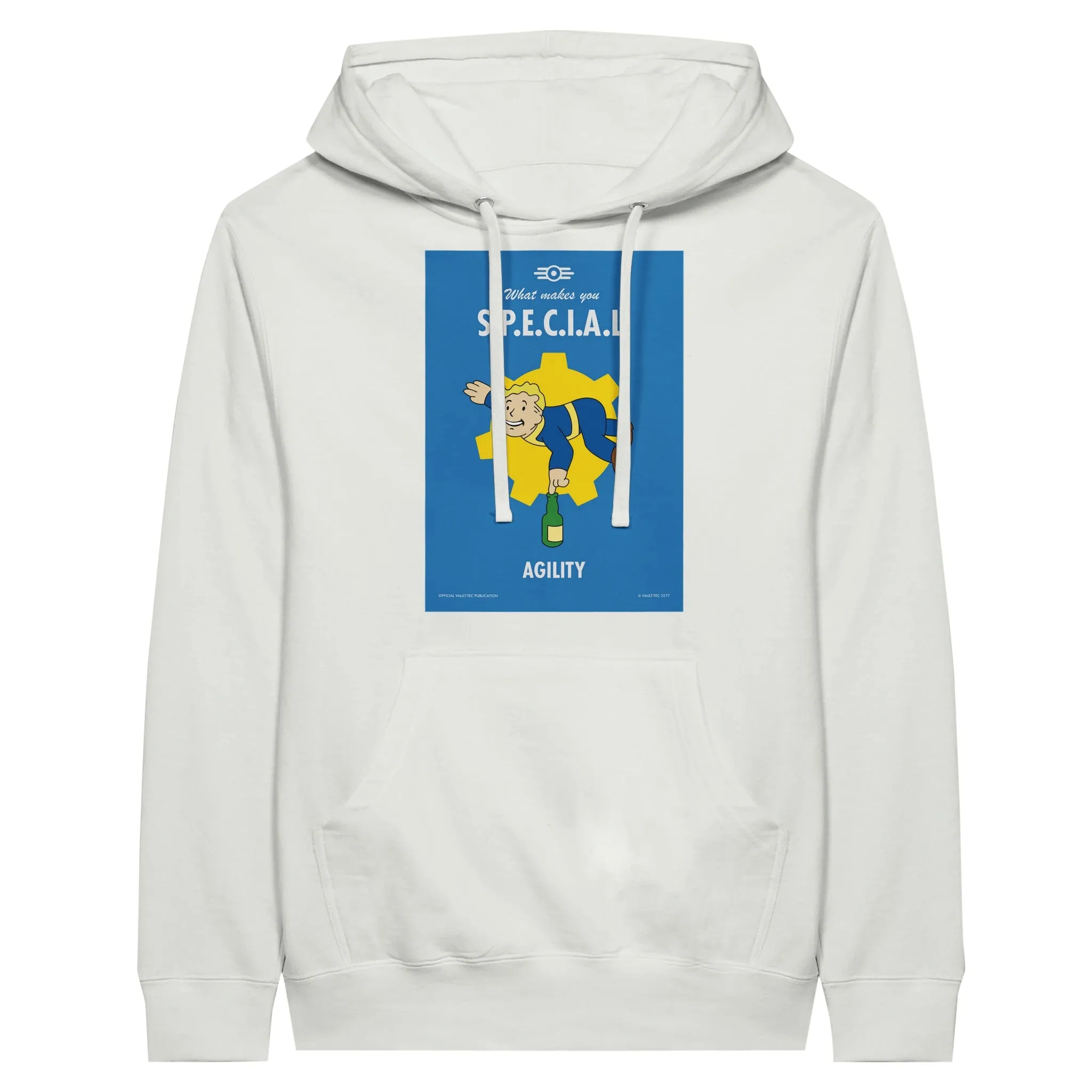 Fallout Hoodie - What Makes You S.P.E.C.I.A.L. Agility Artwork - Premium Unisex Pullover Hoodie