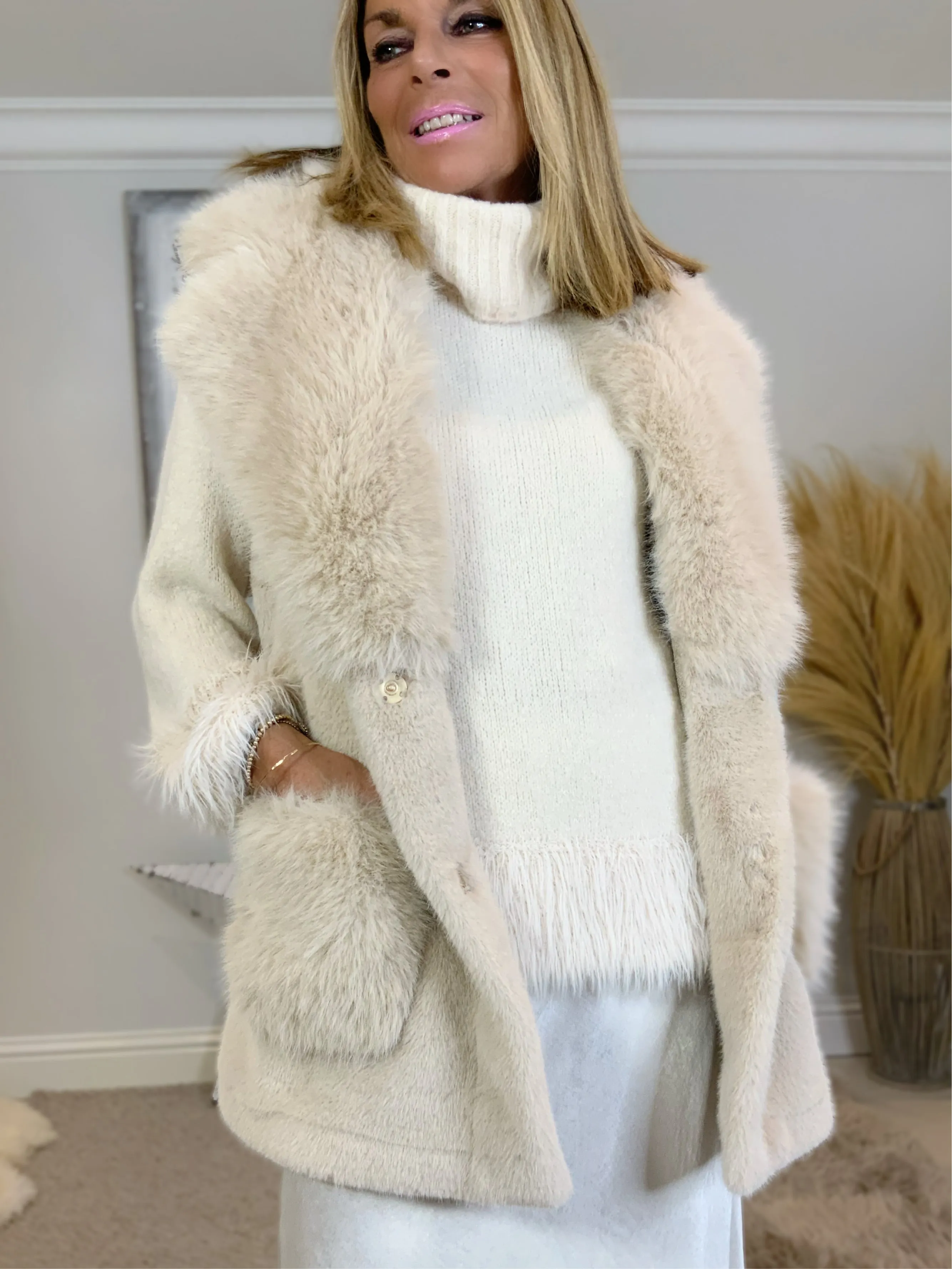 Felicia Faux Fur Gilet