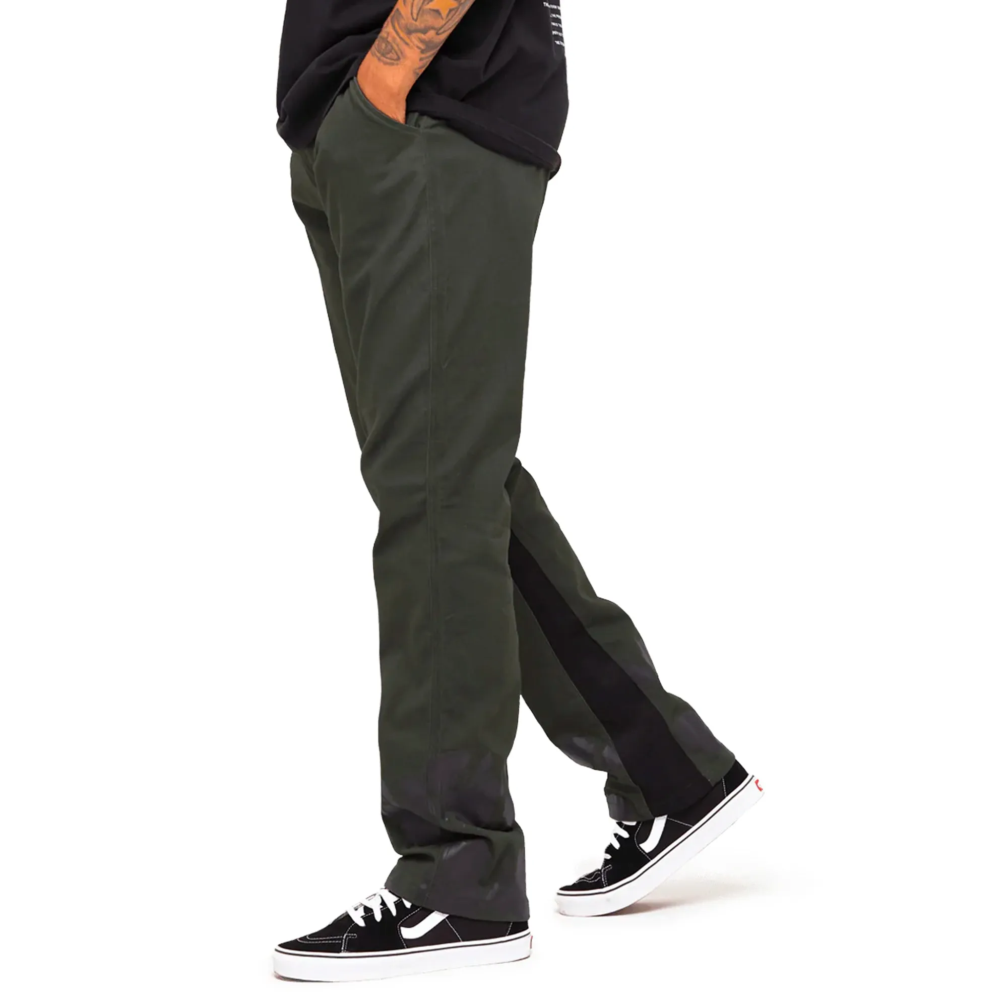 Flare Mens Spiral Straight Chinos