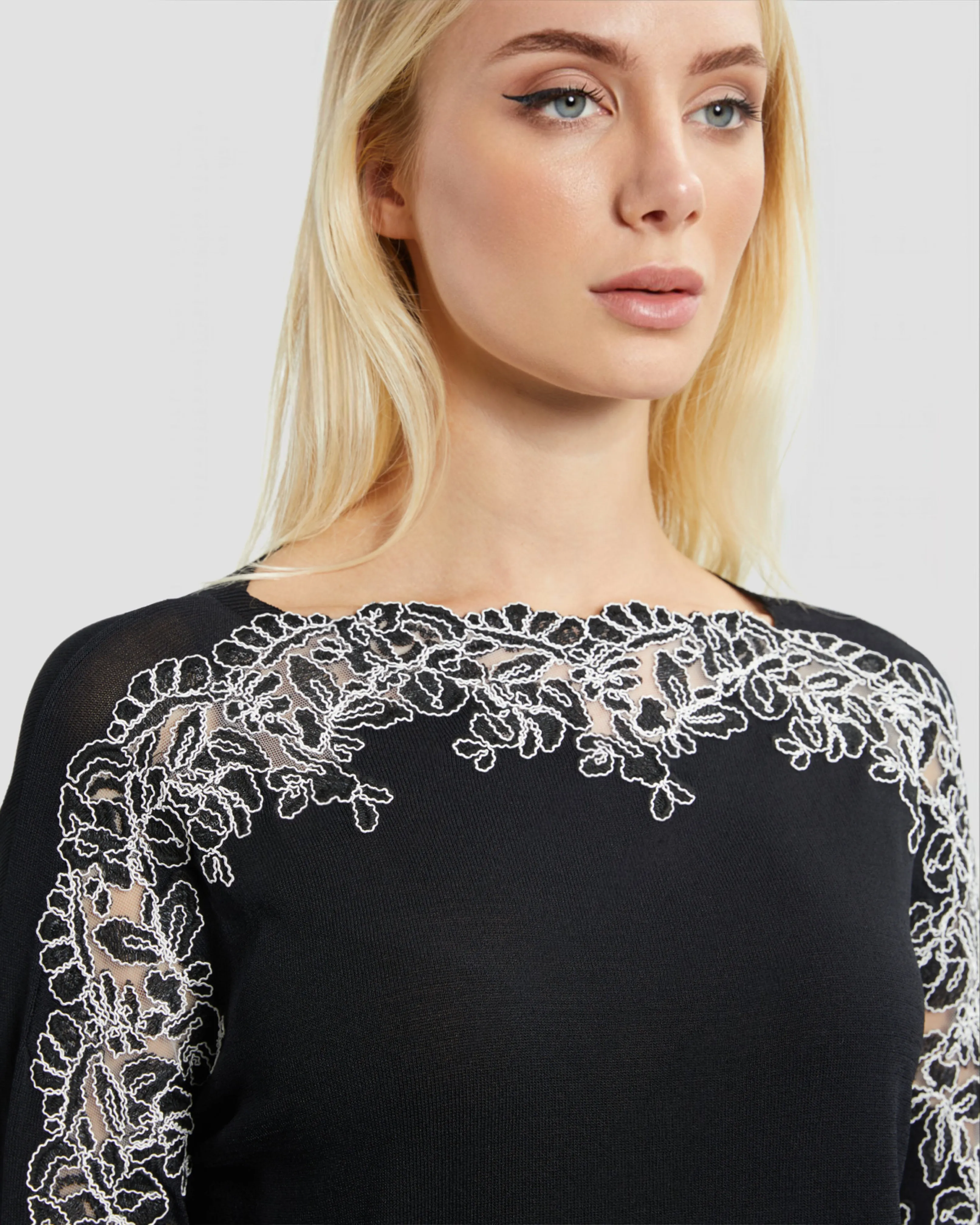 Floral Laced Knitwear