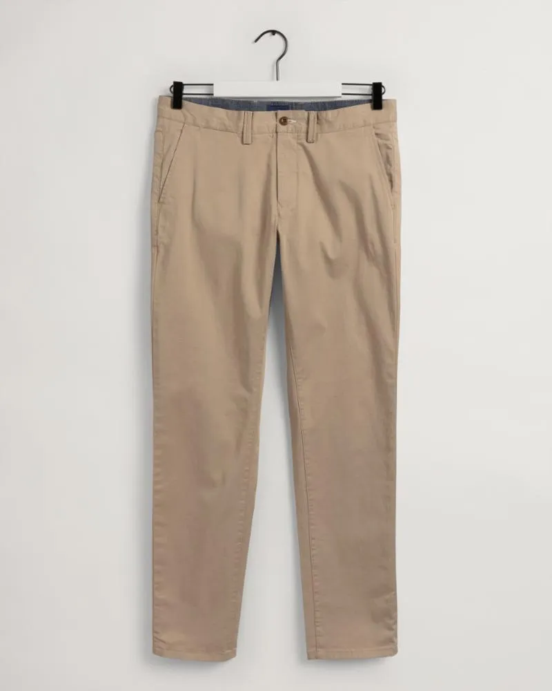 Gant Apparel Mens HALLDEN TWILL CHINOS 248/DARK KHAKI