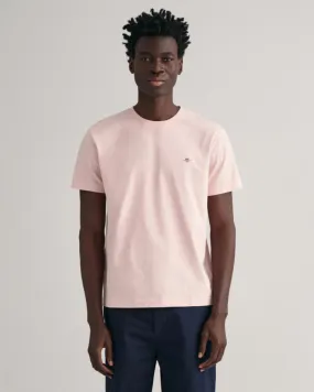 Gant Apparel Mens REG SHIELD SS T-SHIRT 670/FADED PINK
