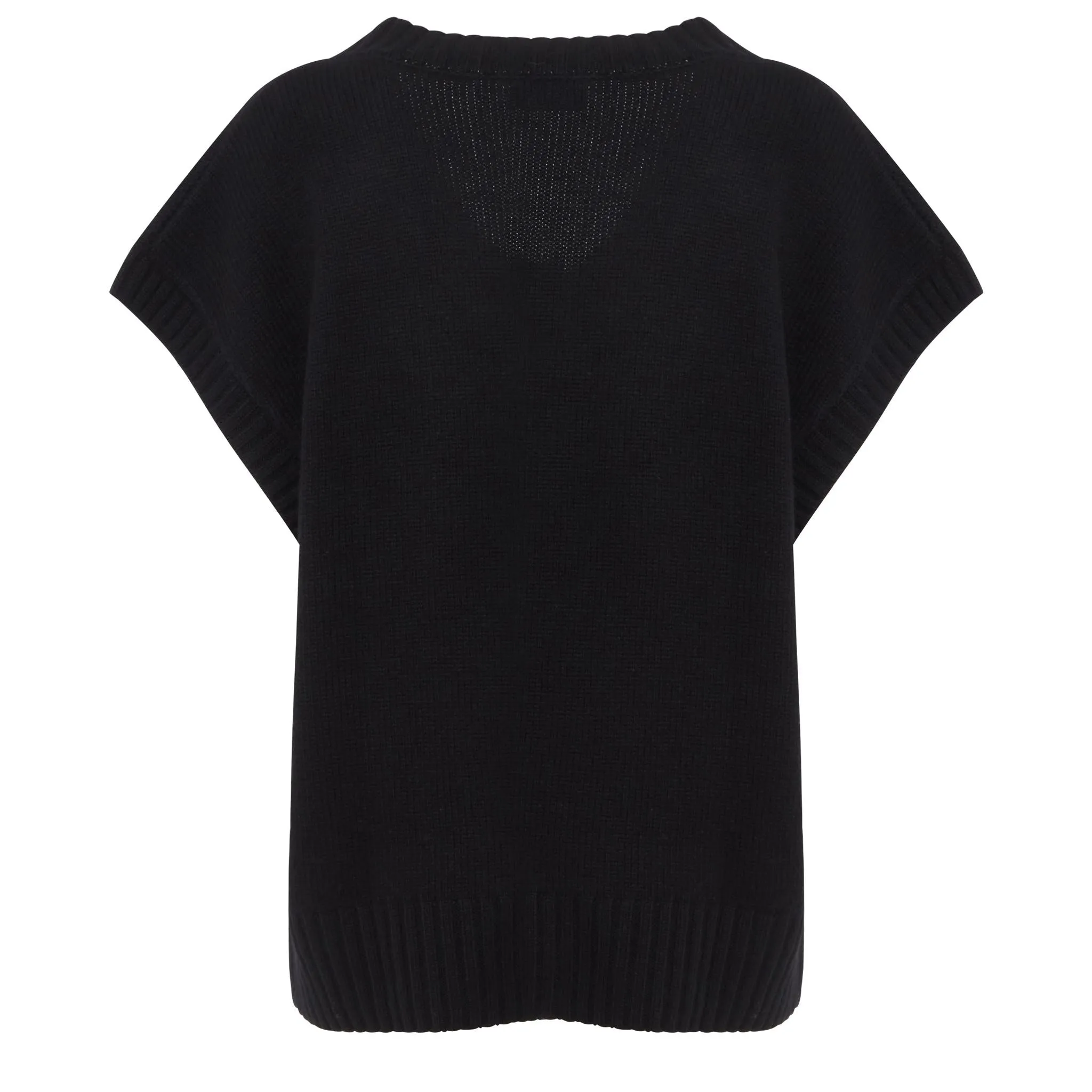 Gilet in lana nero