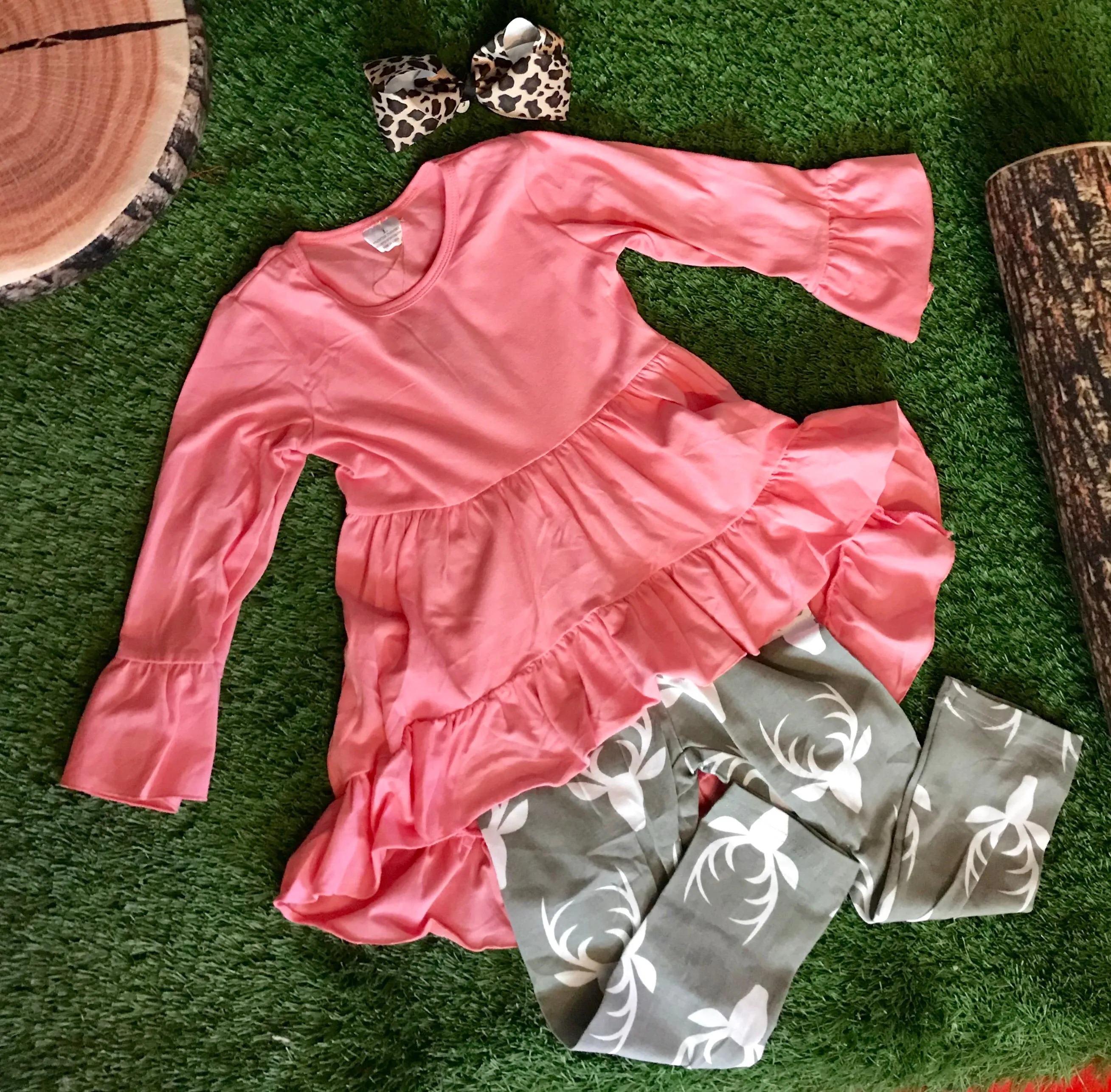 Girls Deer Sass Leggings