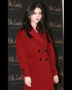 Han So-Hee Red Trench Coat
