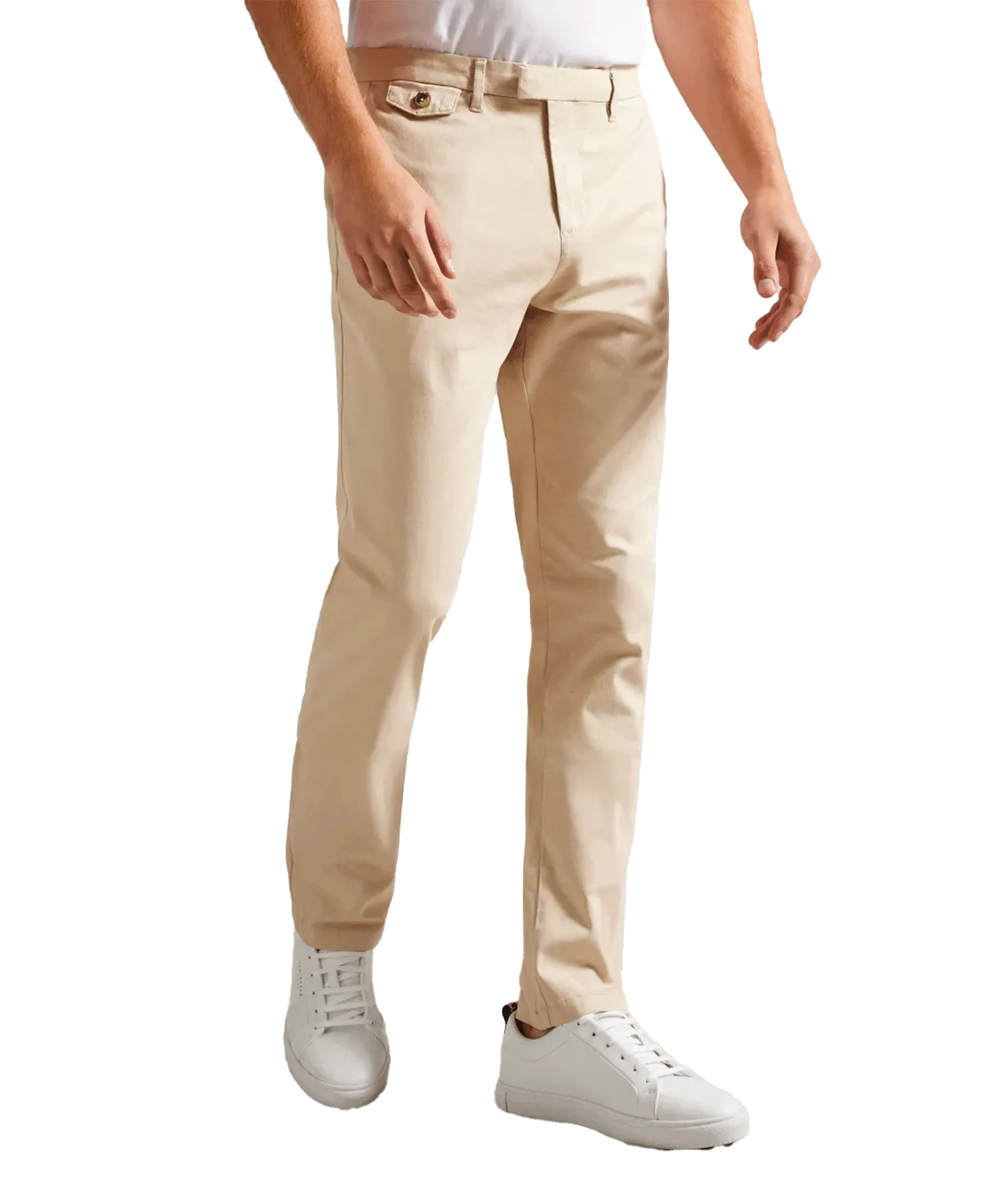 Haydae Slim Fit Chinos - Cream