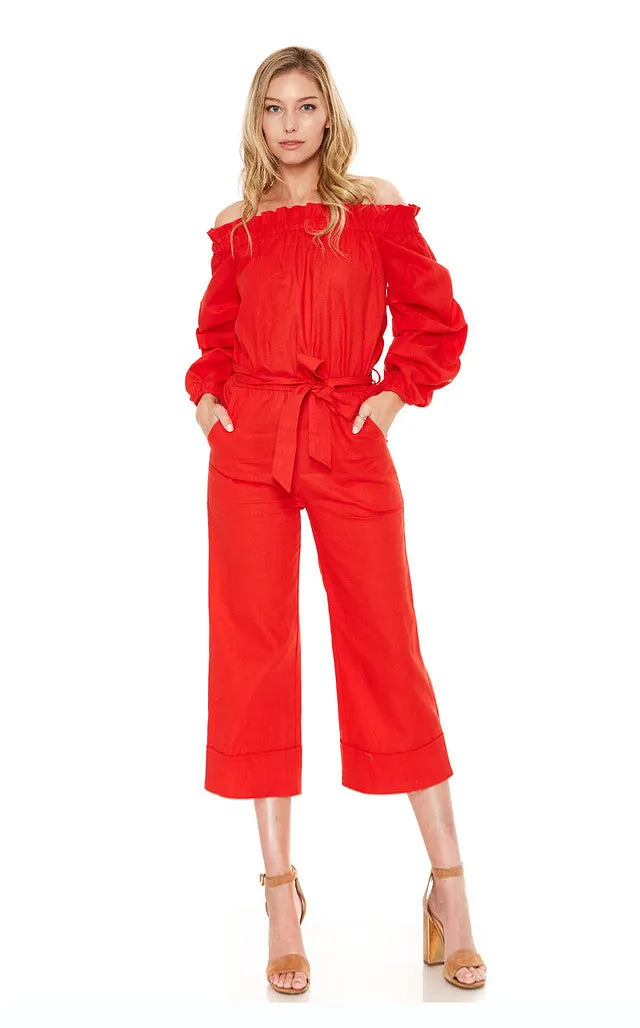HAZEL JUMPSUIT (Red)- VD2074