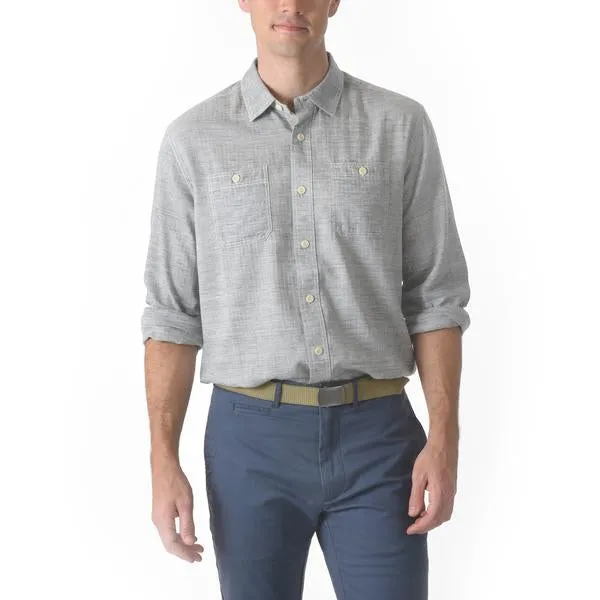 Heather Herringbone Twill Shirt