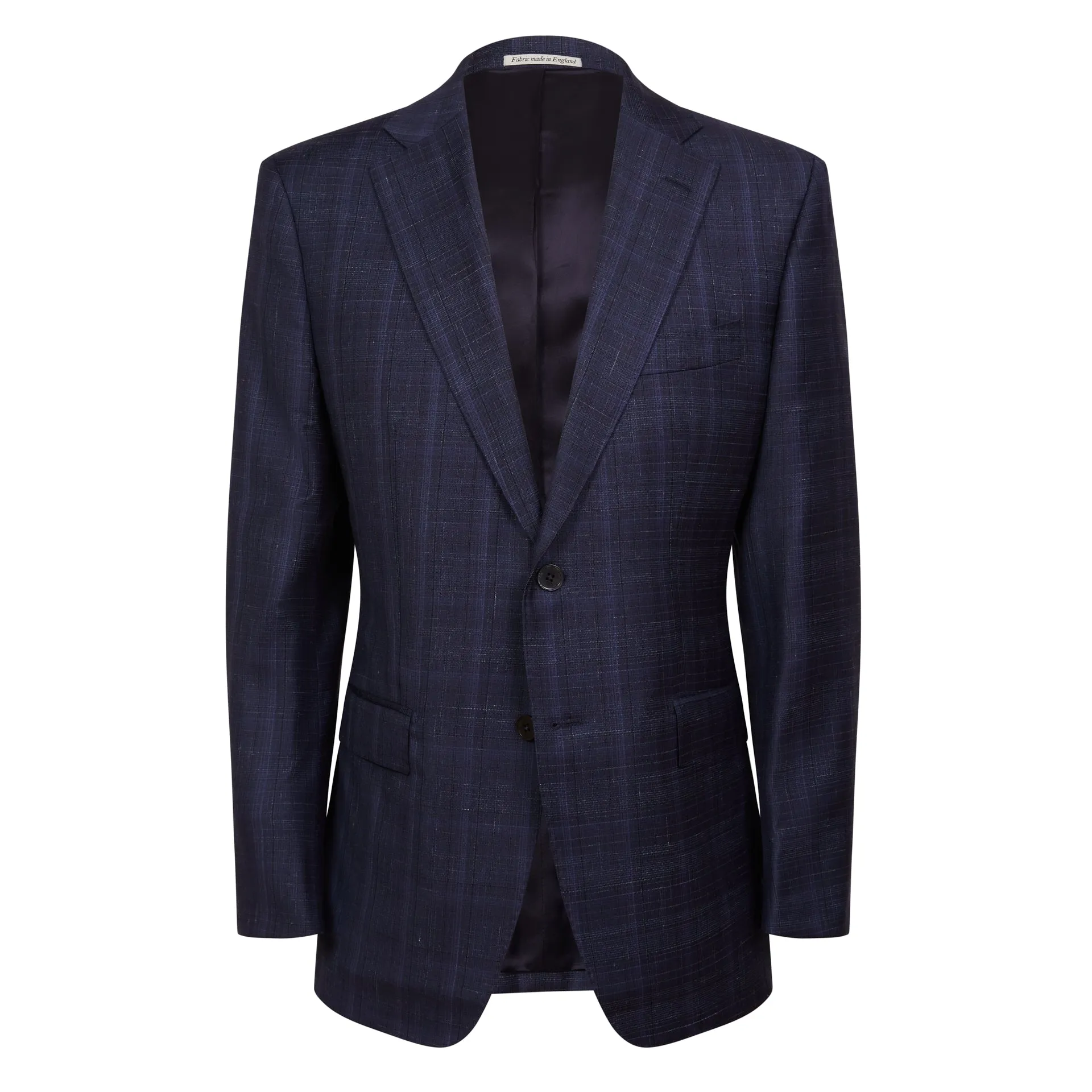 HENRY SARTORIAL X DORMEUIL Full Canvas Check Blazer Jacket NAVY REG