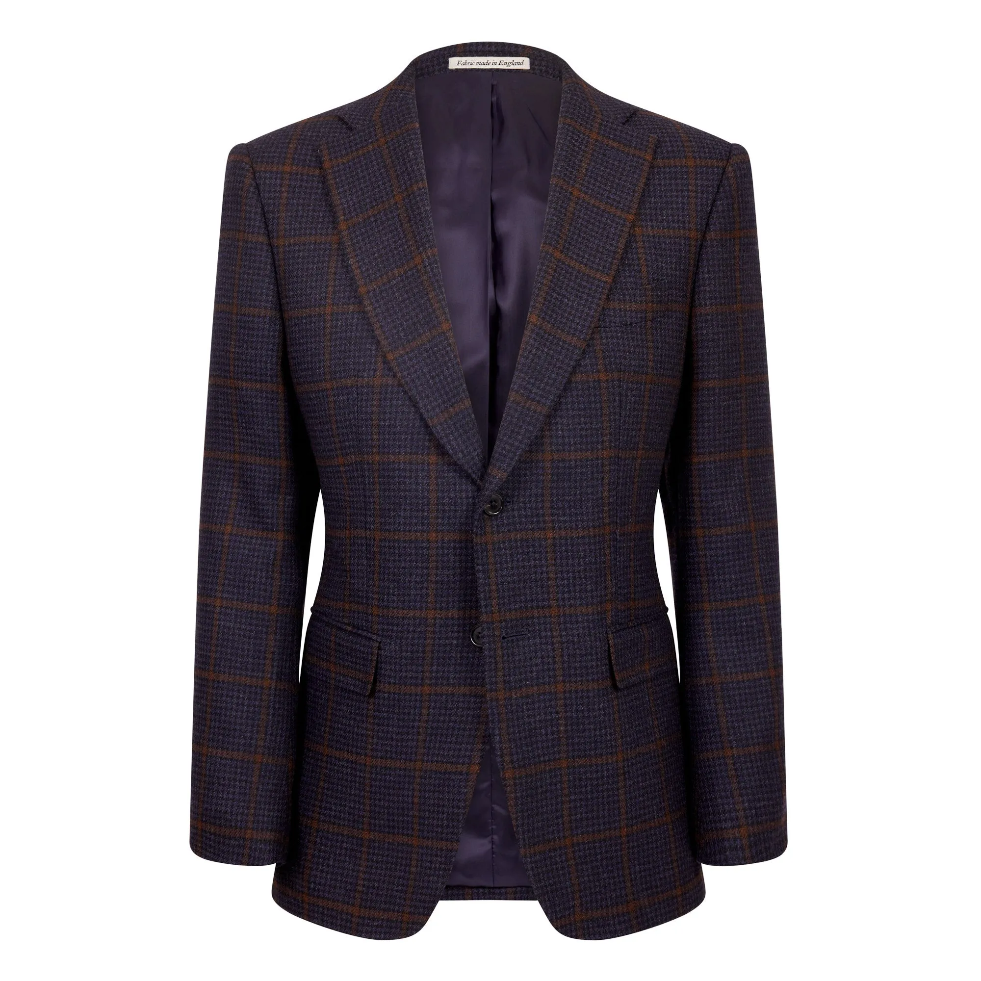 HENRY SARTORIAL X DORMEUIL Full Canvas Check Jacket NAVY REG