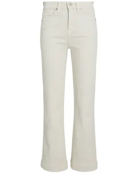 High Rise Carson Ankle Flare Jean in Ecru