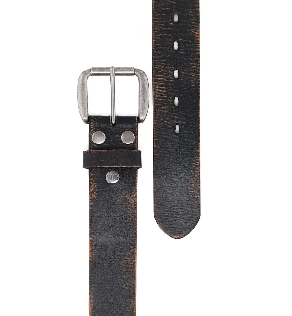 Hobo Leather Belt, Black Abrasive