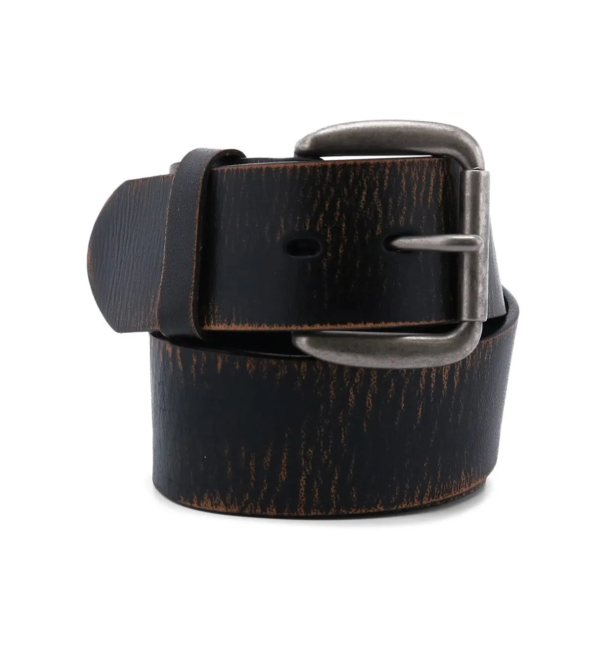 Hobo Leather Belt, Black Abrasive