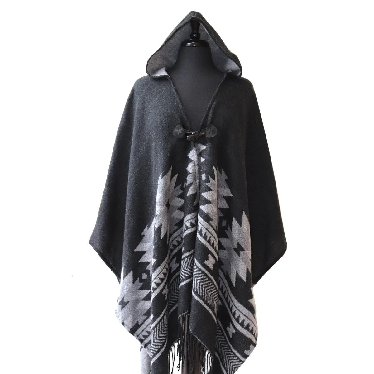 Hooded Fashion Wrap - Vision of Our Ancestors
