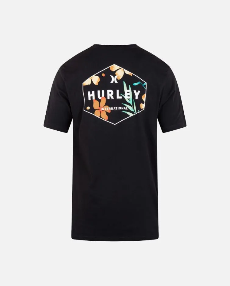 Hurley Mens Everyday Floral Bar Short Sleeve T-Shirt