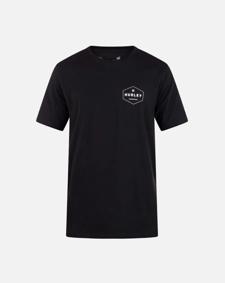 Hurley Mens Everyday Floral Bar Short Sleeve T-Shirt