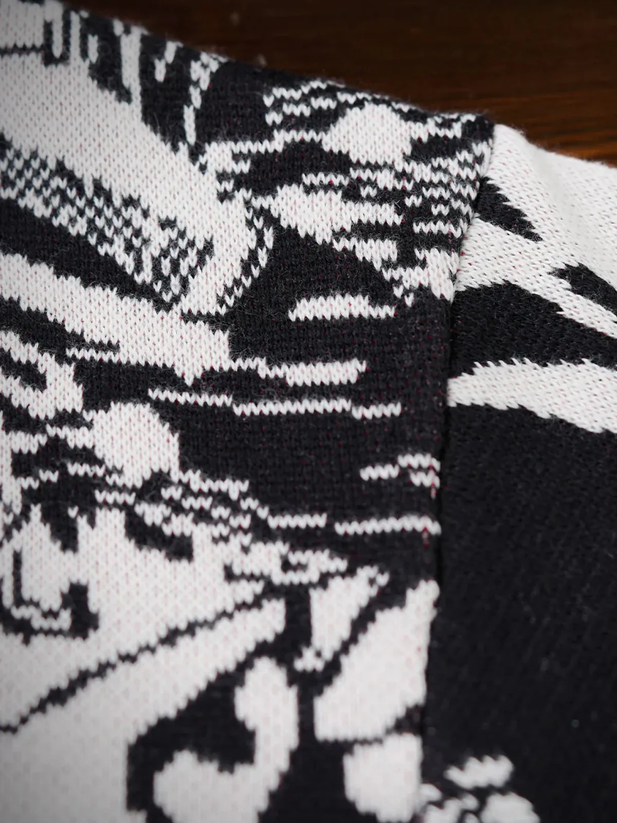 Intertwining Humans & Yokai Jacquard Knitted Sweater