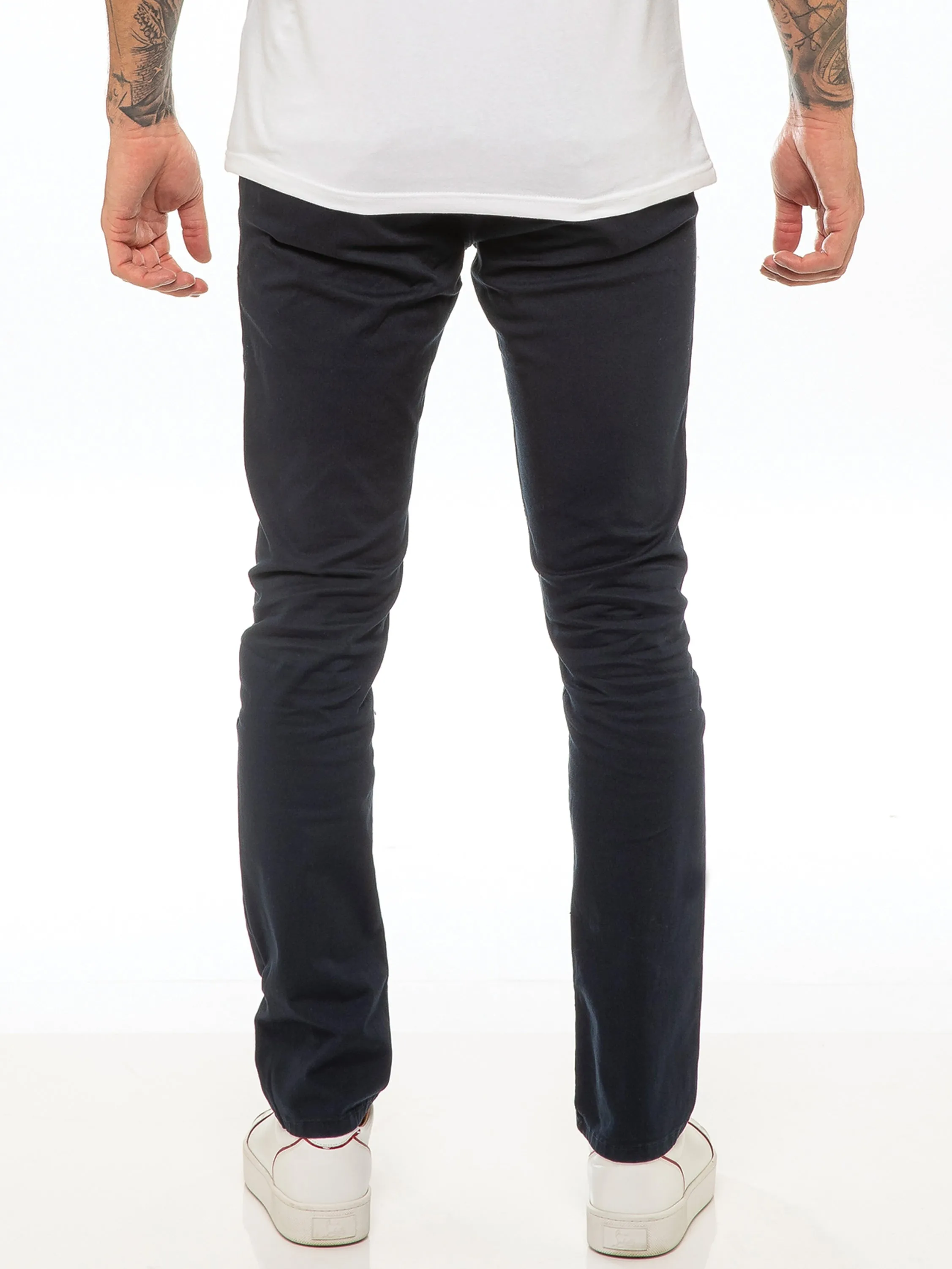Kaiden Slim Stretch Trousers - Blue