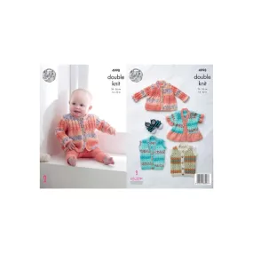 King Cole Baby Drifter DK Knitting Pattern 4998