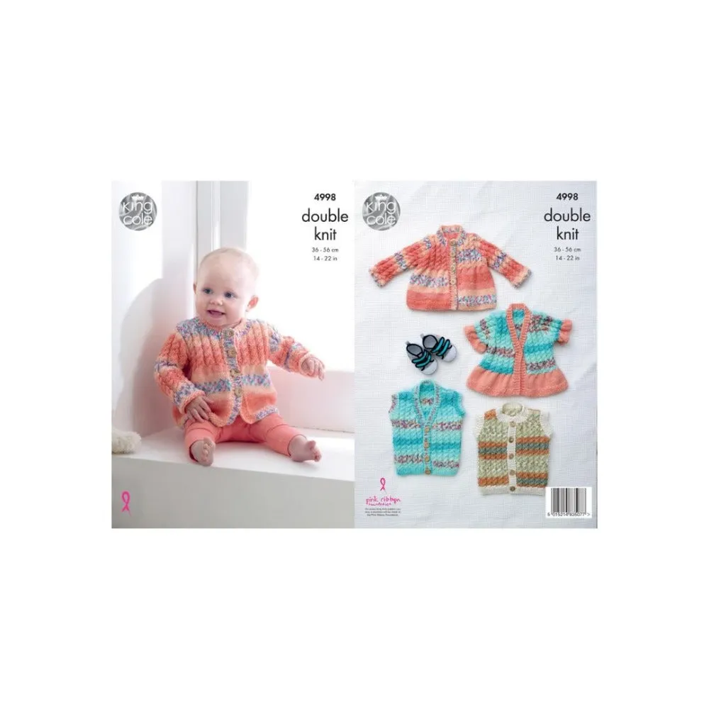 King Cole Baby Drifter DK Knitting Pattern 4998